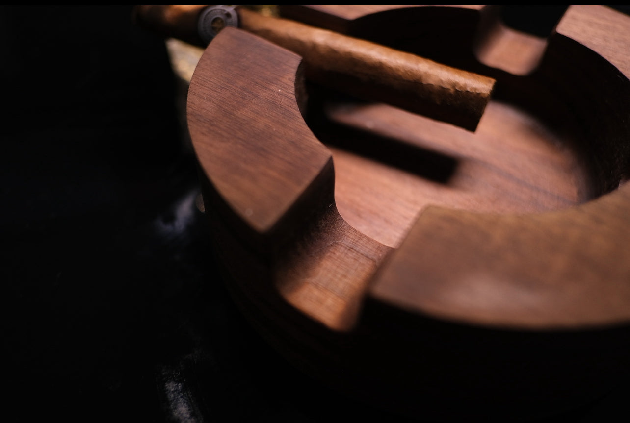 Personalized Wooden Cigar Ash Tray