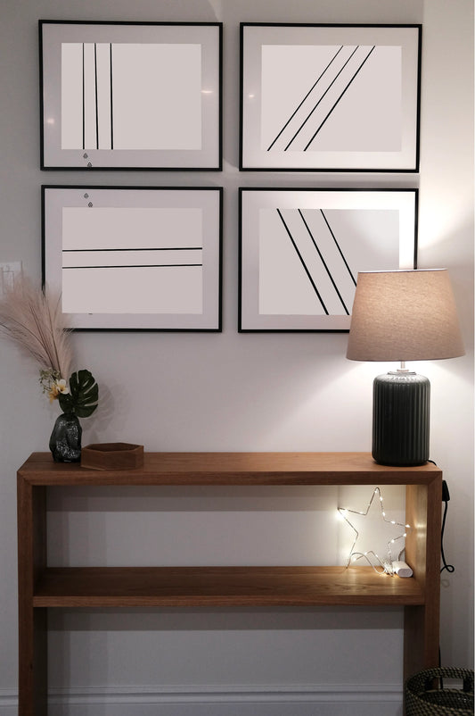 Custom Hardwood Console Table – Handmade in Oak, Maple, Walnut