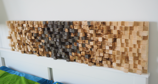 Hardwood Sound Diffuser Wall Panels – Set of 4