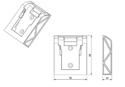 Dewalt 20v Battery Mount - Flexvolt 60v compatible