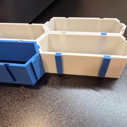 3D Printed Hexagon Modular Hot Wheels Display