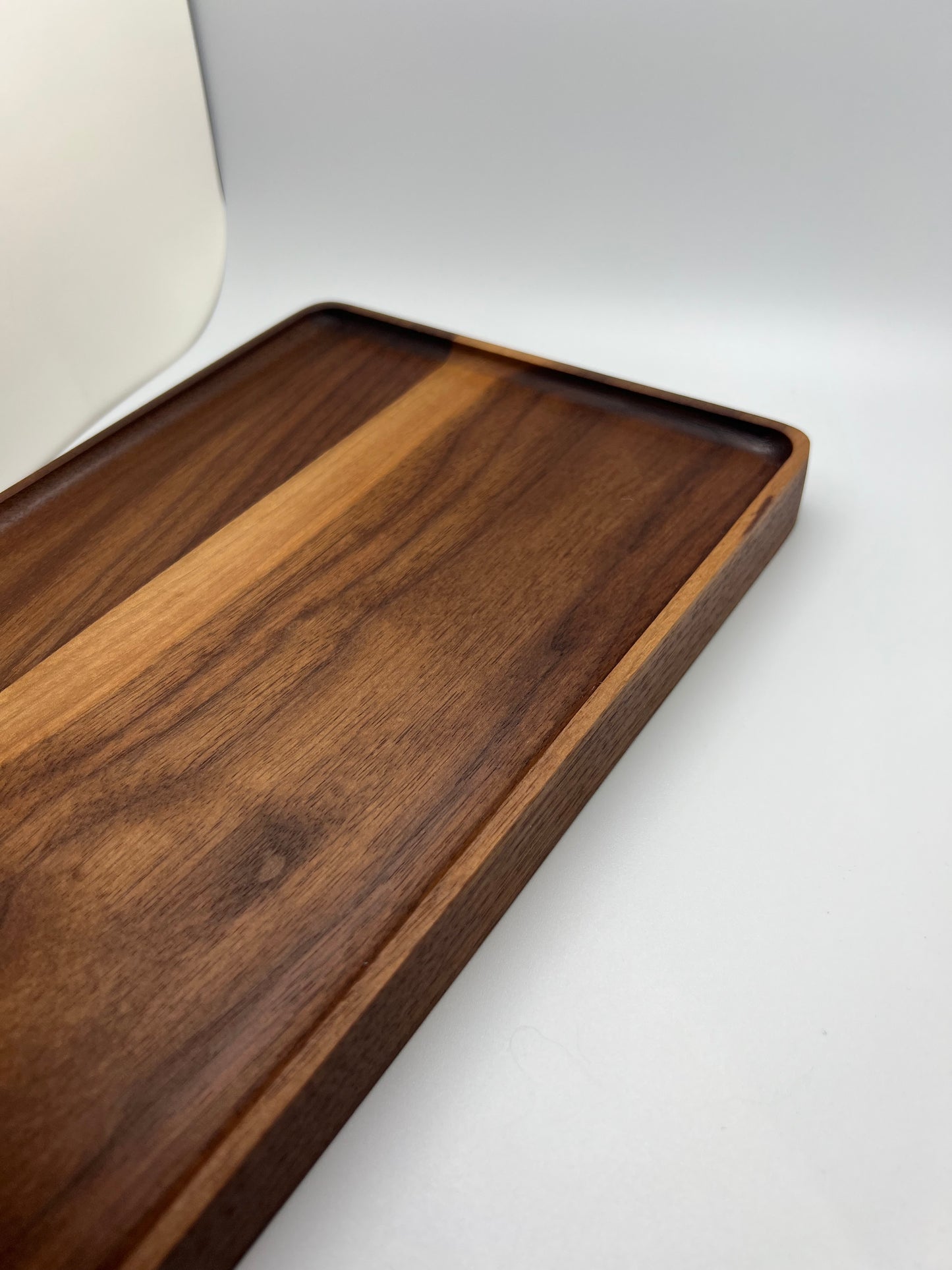 Custom Hardwood Tray with Coaster Cutouts – Personalized Engraving