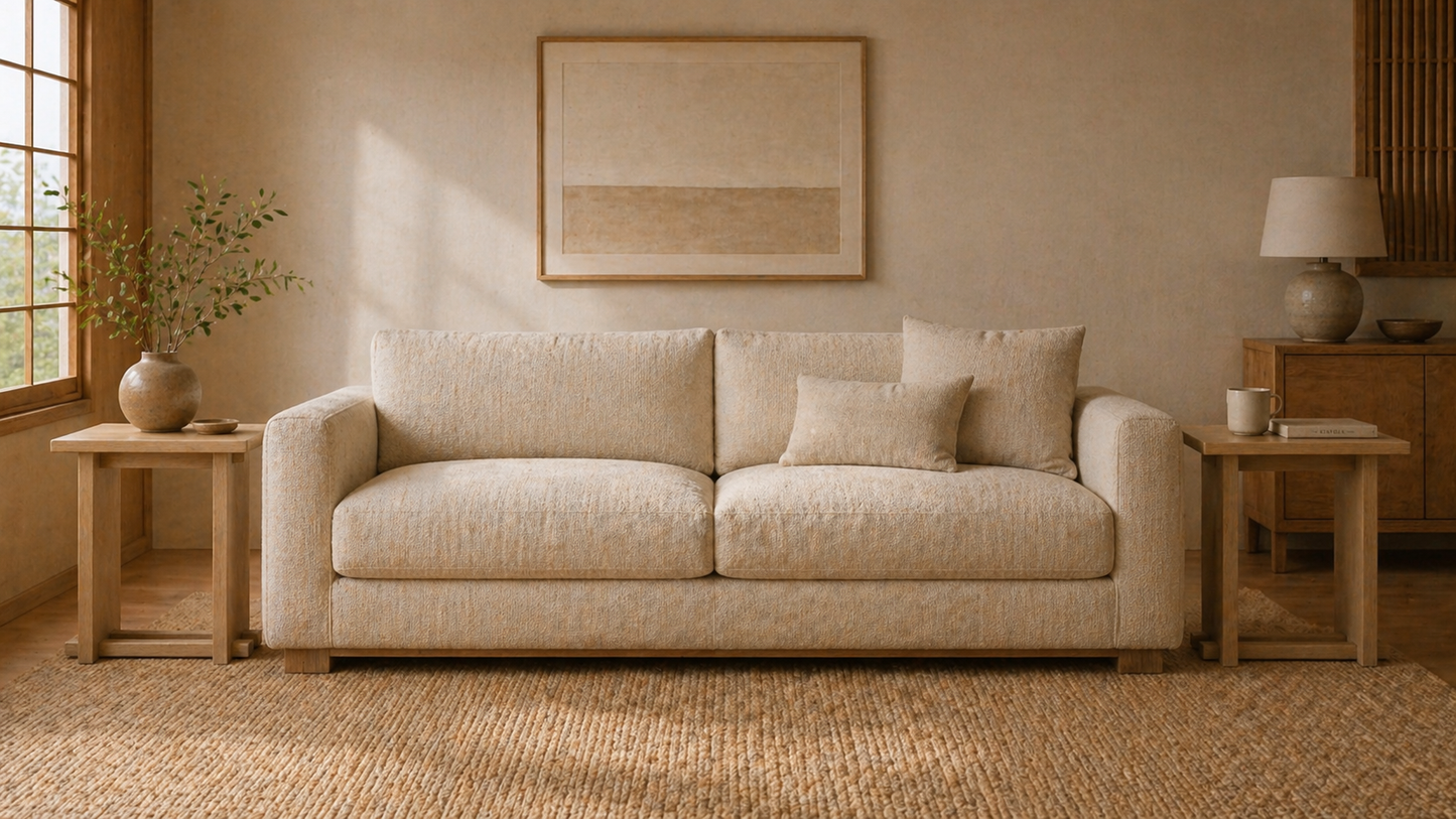 Modern Japanese Interlocking Side Table | Solid Wood End Table