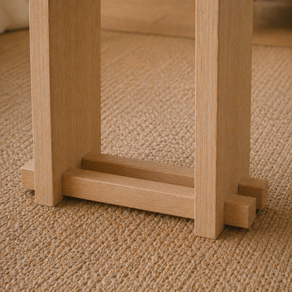 Modern Japanese Interlocking Side Table | Solid Wood End Table