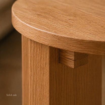 Modern Japanese Interlocking Accent Drink Table | Solid Wood Side Table