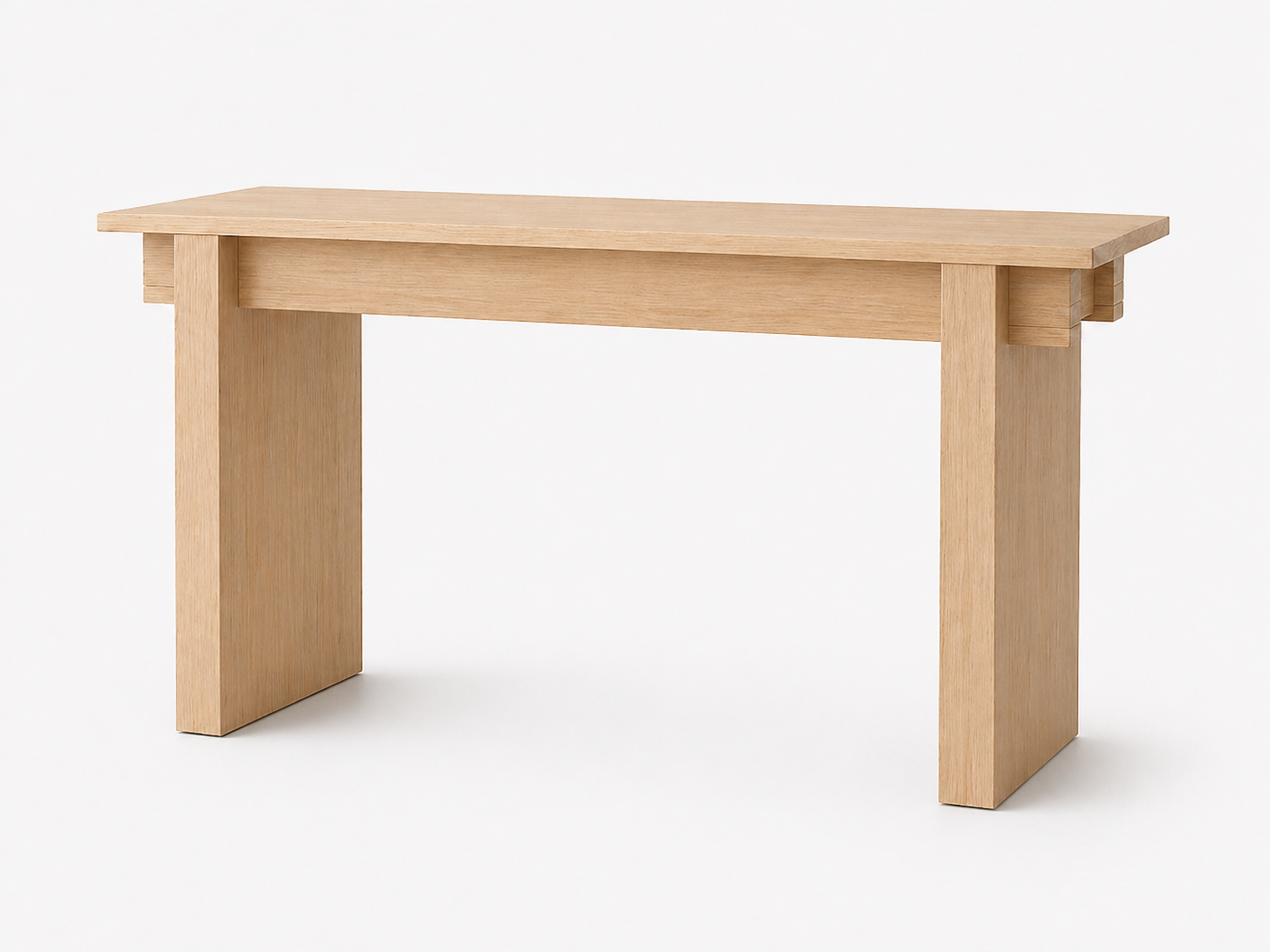 Solid Maple Japanese-inspired console table
