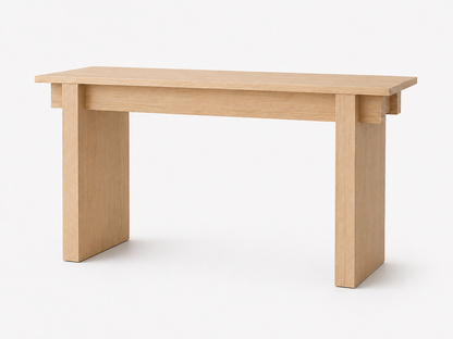 Solid Maple Japanese-inspired console table
