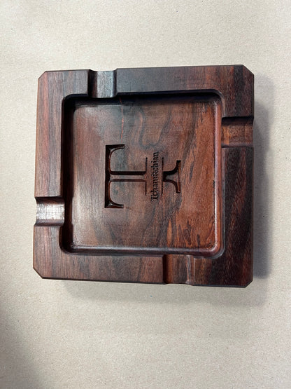 Square Handmade Cigar Tray – Hardwood Catchall Organizer