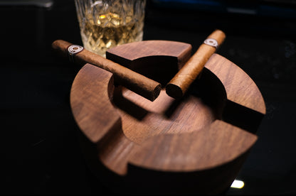 Personalized Wooden Cigar Ash Tray