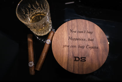 Personalized Wooden Cigar Ash Tray