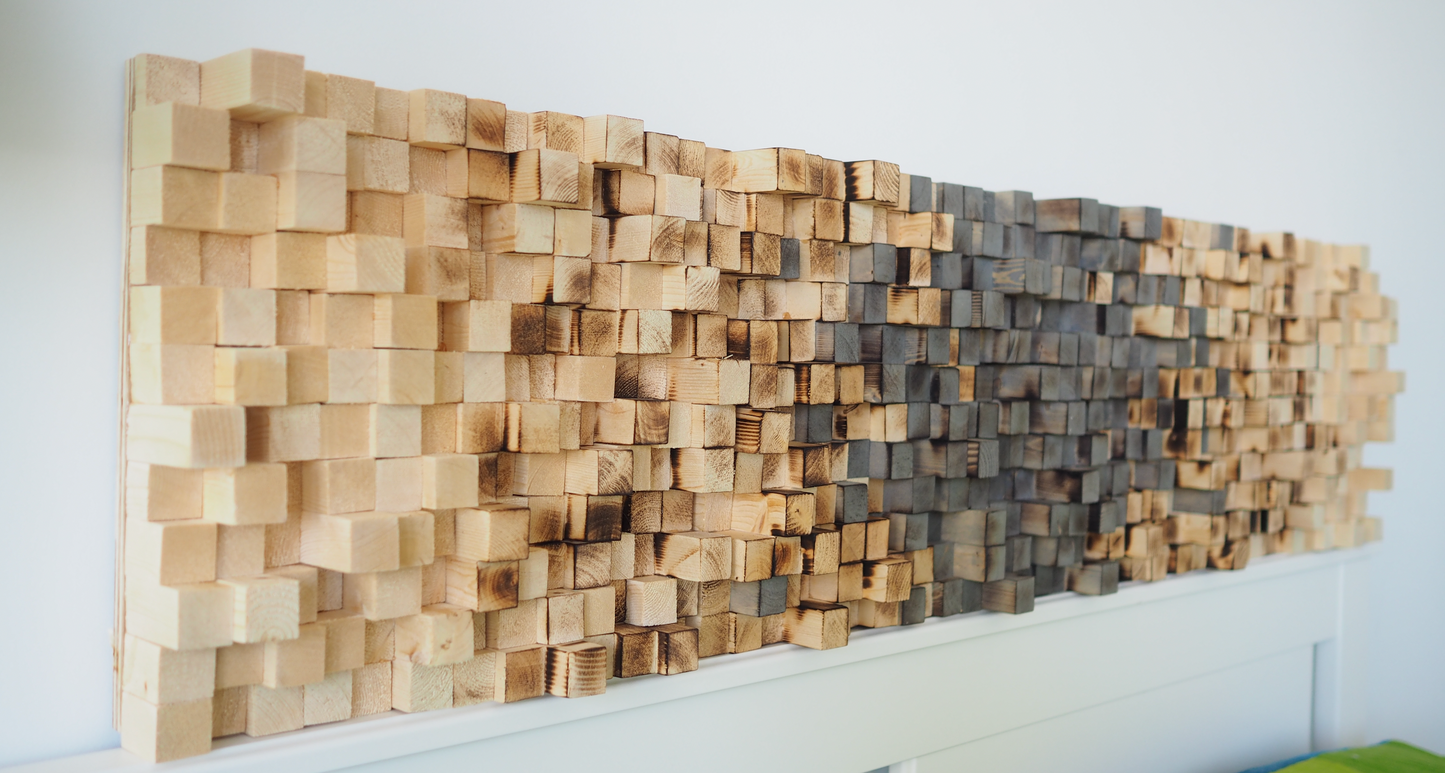Wood Sound Diffuser Panels (set of 4)